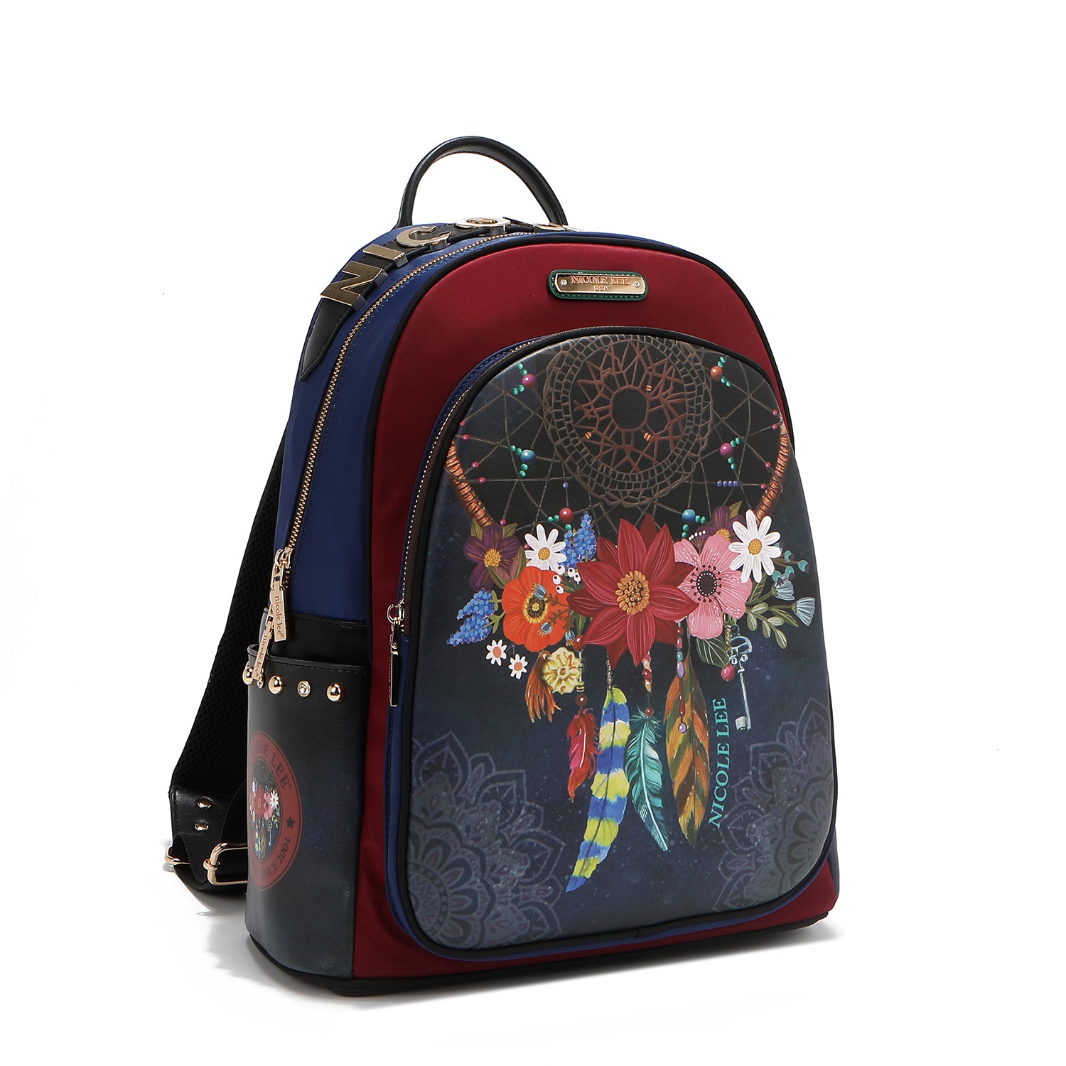 BP16698 DREAM COMES TRUE -MOCHILA CON LETRAS DE EMBLEMA NICOLE LEE