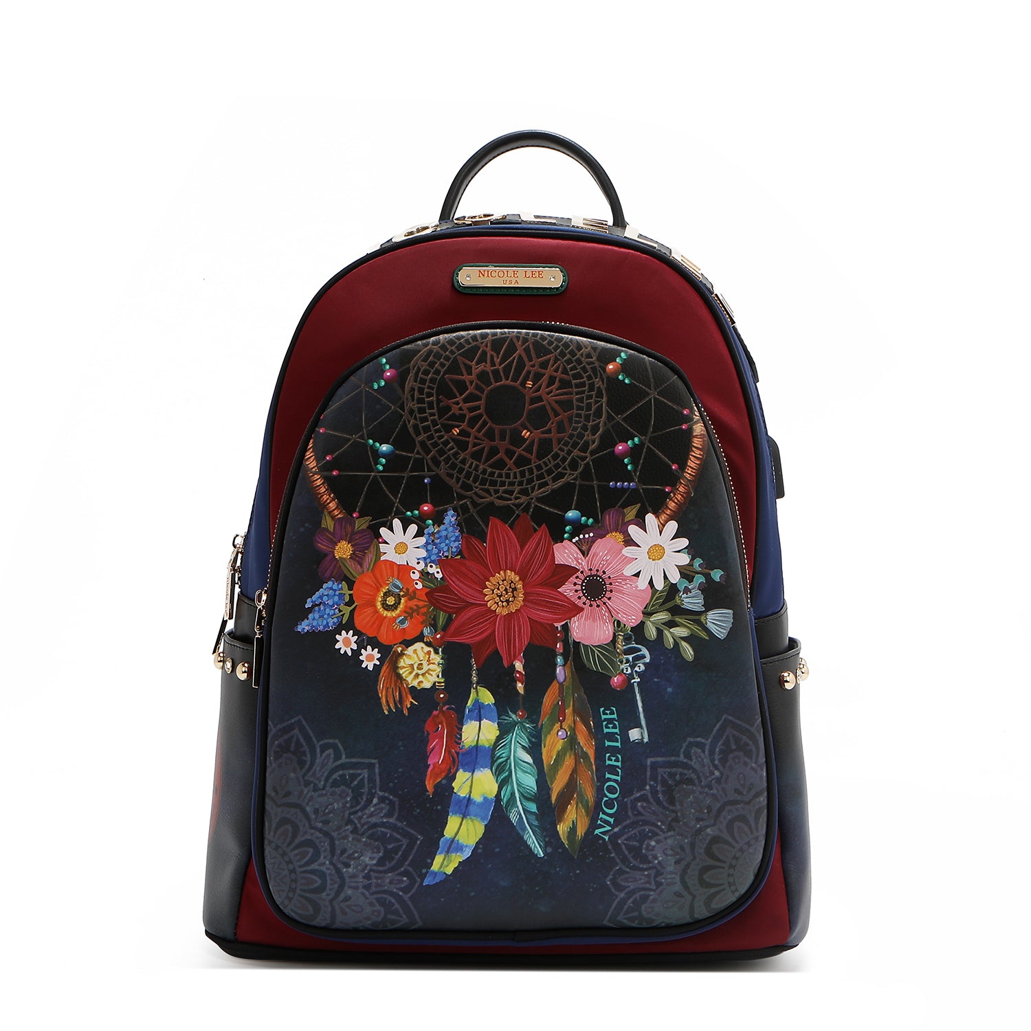BP16698 DREAM COMES TRUE -MOCHILA CON LETRAS DE EMBLEMA NICOLE LEE