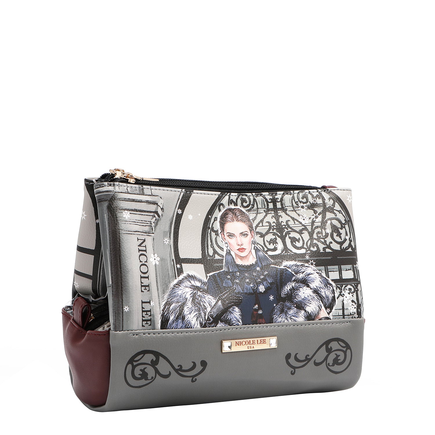 COS7980 MODA SNOWFLAKE - COSMETIQUERA DE VIAJE