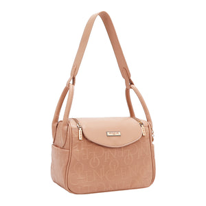 EMB17507 BLACK -BOLSO DE HOMBRO ELEGANCIA EN RELIEVE
