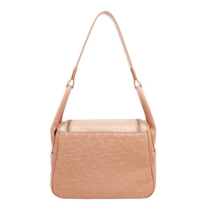EMB17507 BLACK -BOLSO DE HOMBRO ELEGANCIA EN RELIEVE
