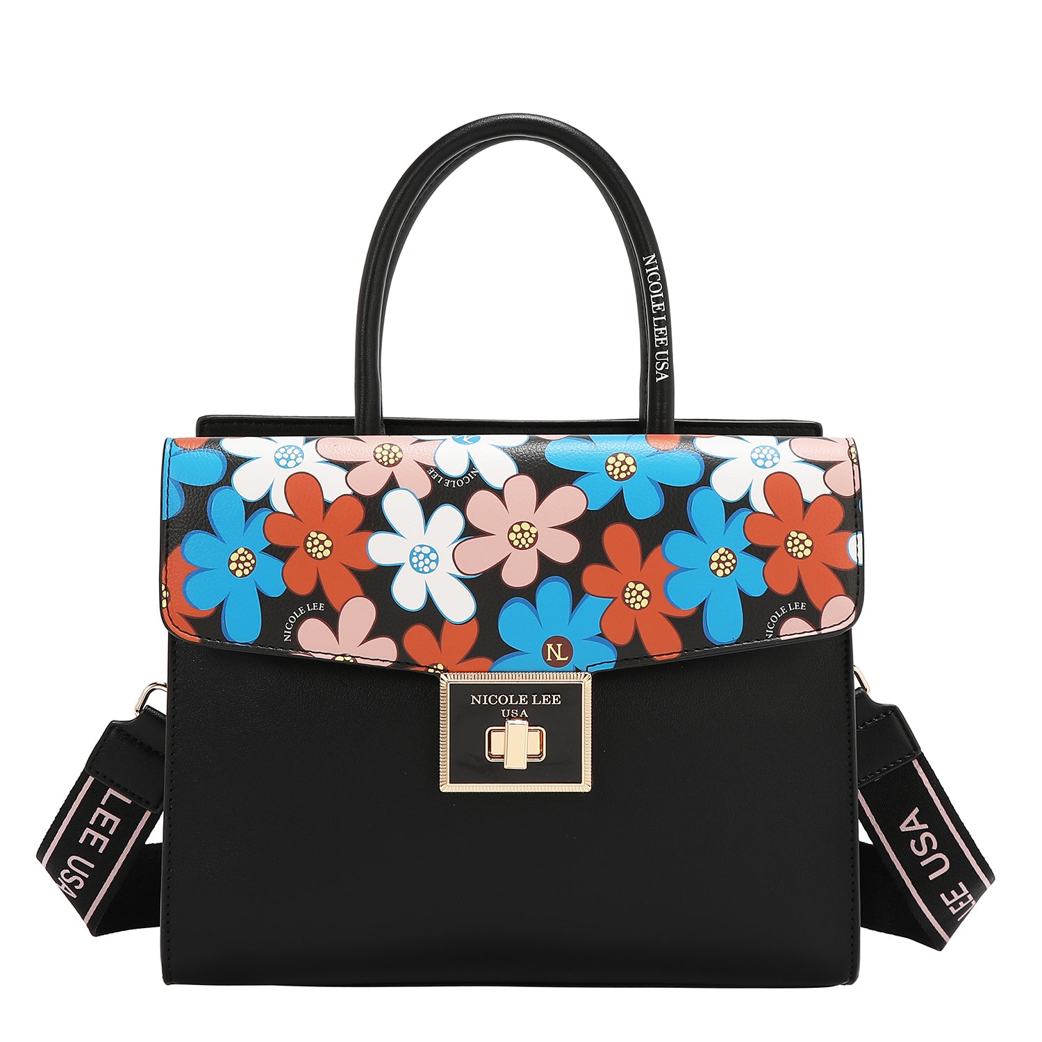 FLO17474 - bolso con estampado de flores