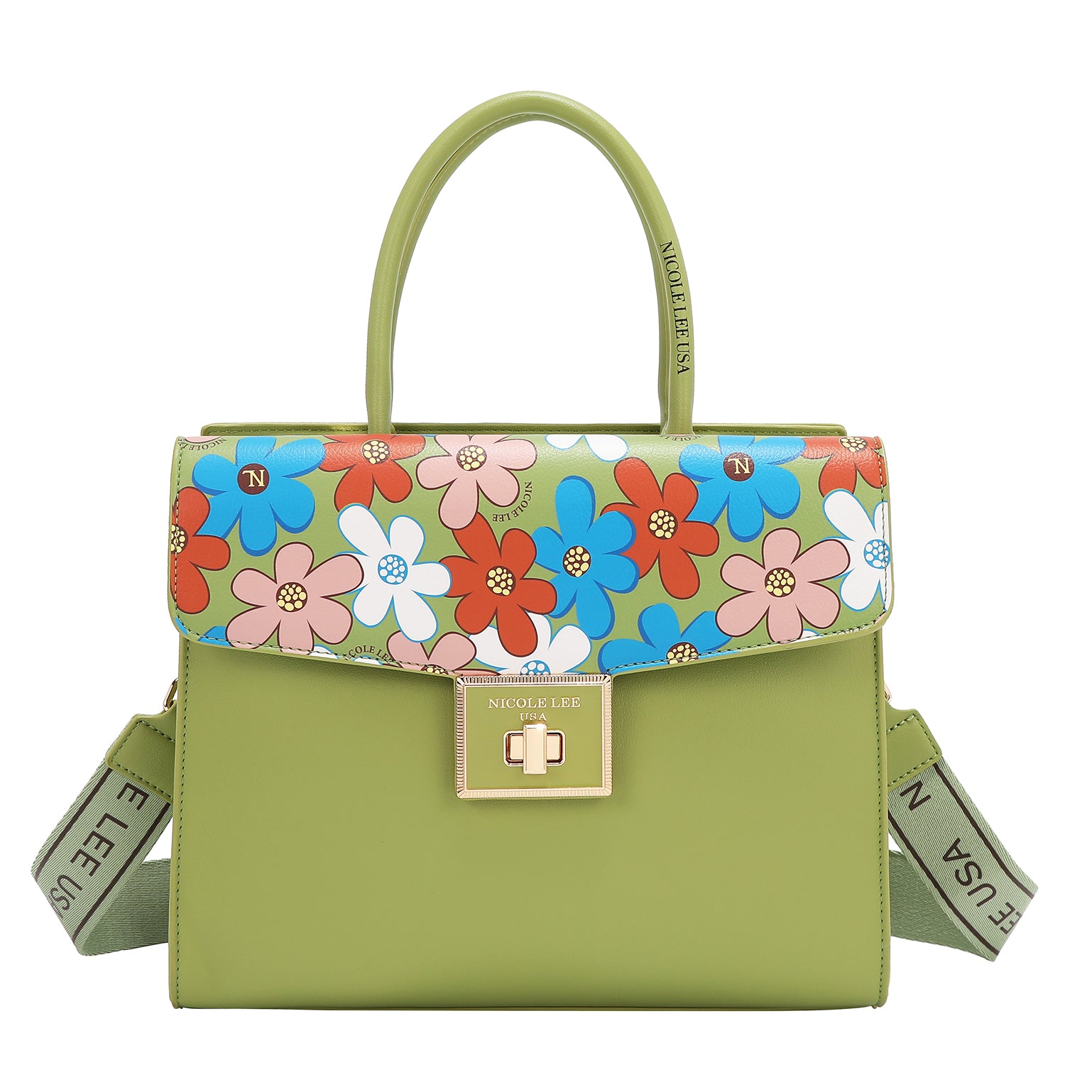 FLO17474 - bolso con estampado de flores