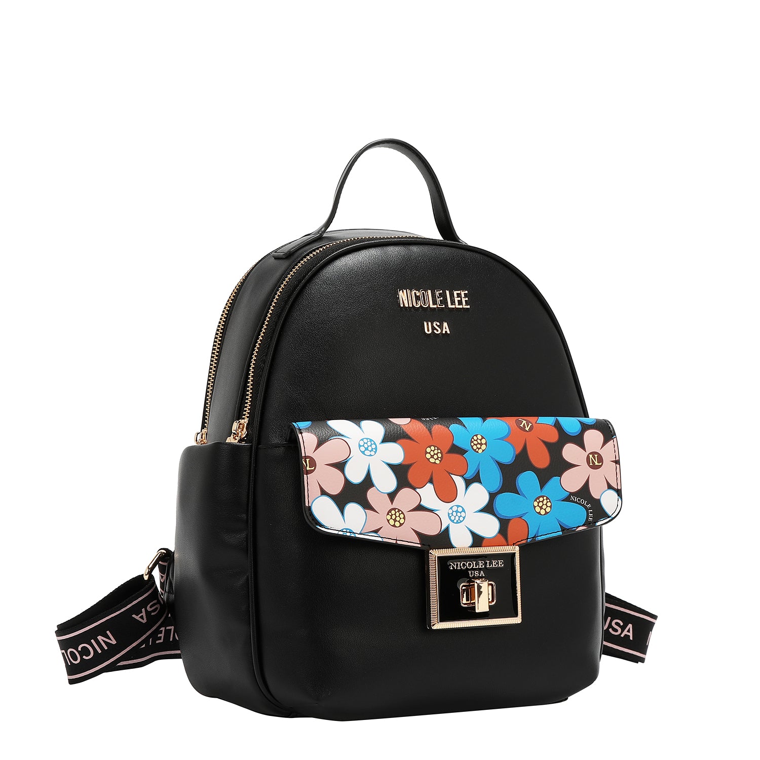 FLO17475- MOCHILA CON ESTAMPADOS FLORALES