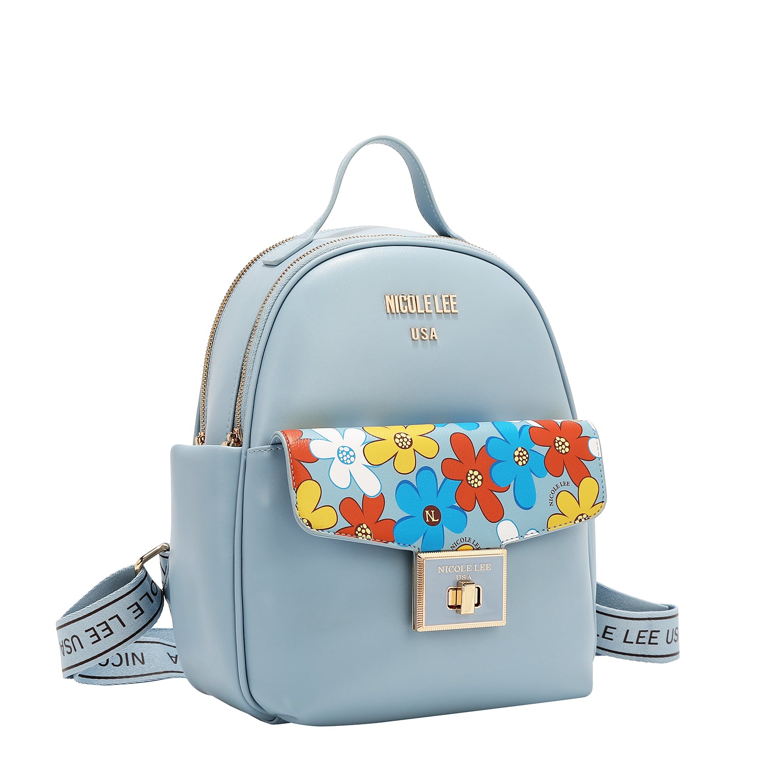 FLO17475- MOCHILA CON ESTAMPADOS FLORALES