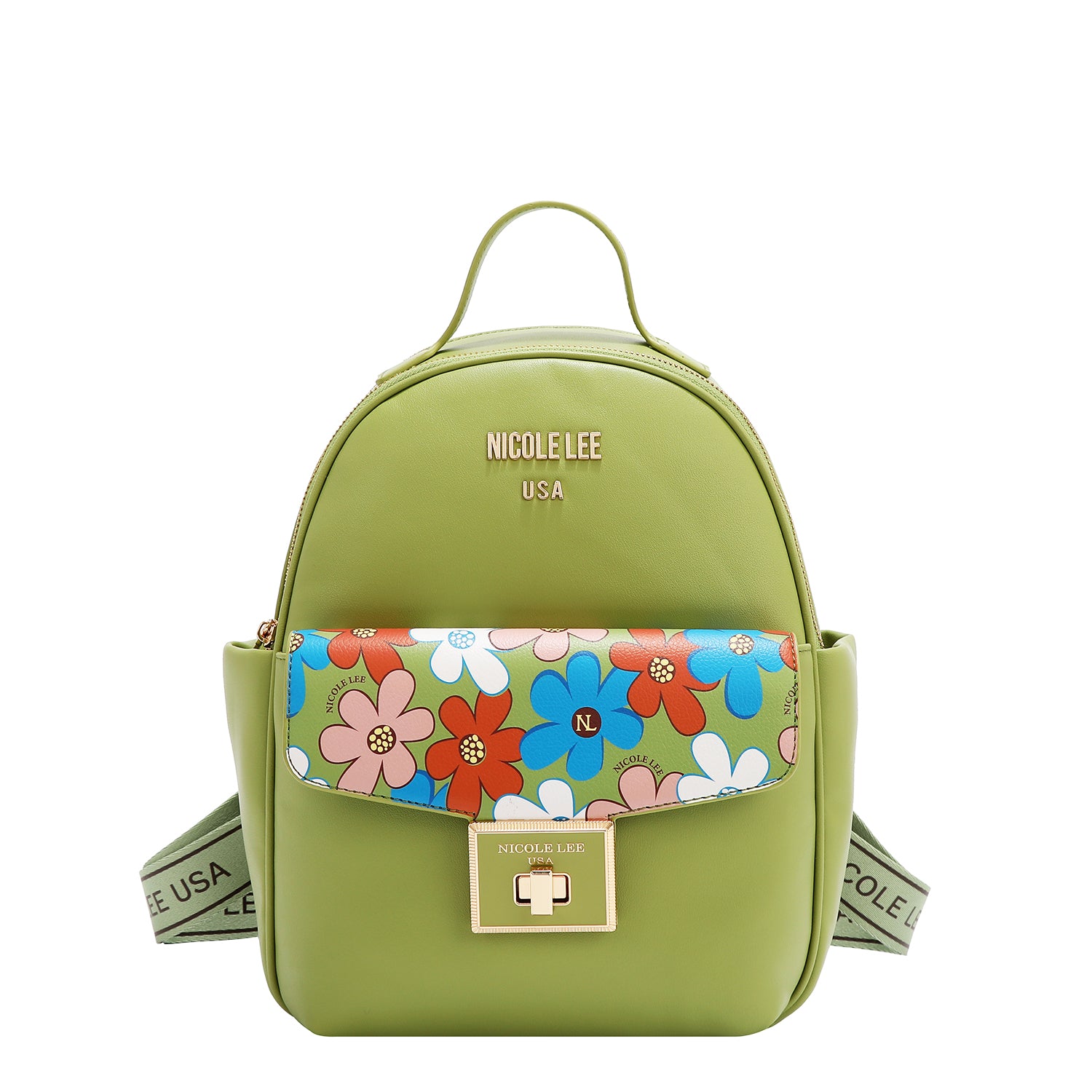 FLO17475- MOCHILA CON ESTAMPADOS FLORALES