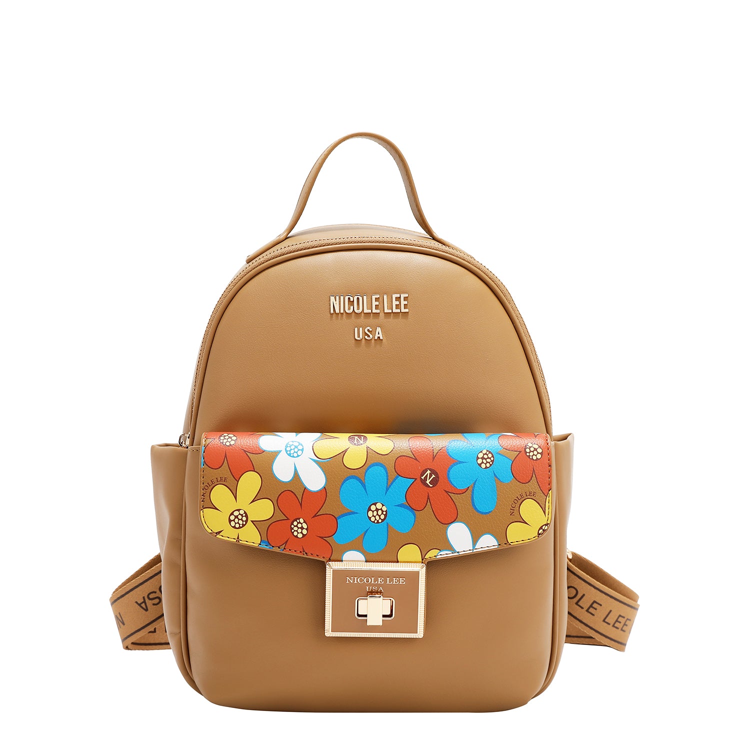 FLO17475- MOCHILA CON ESTAMPADOS FLORALES