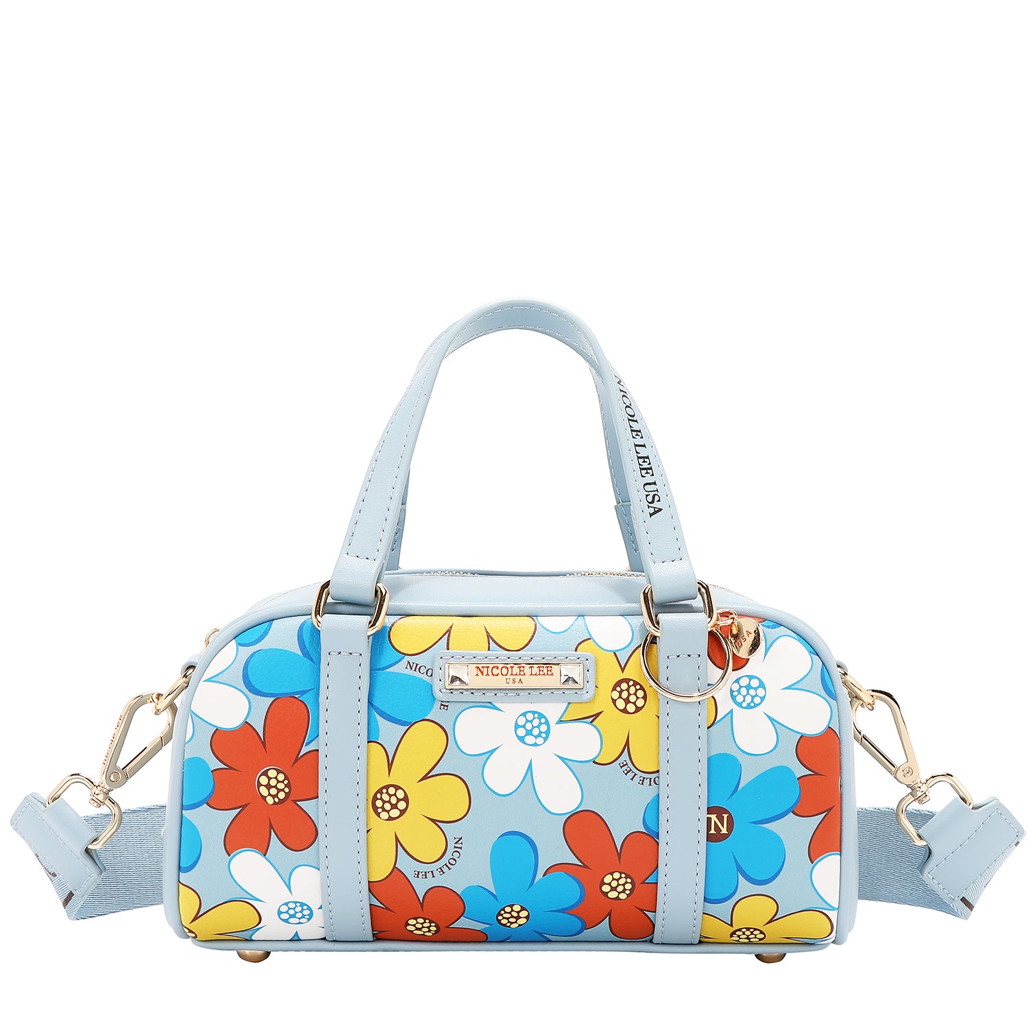 FLO17476 - BOLSO MEDIANO CON ESTAMPADO FLORAL
