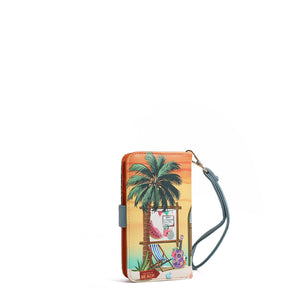 HP6617  Sun & Sand  FUNDA PARA TELÉFONO Y CARTERA CON MUÑEQUERA