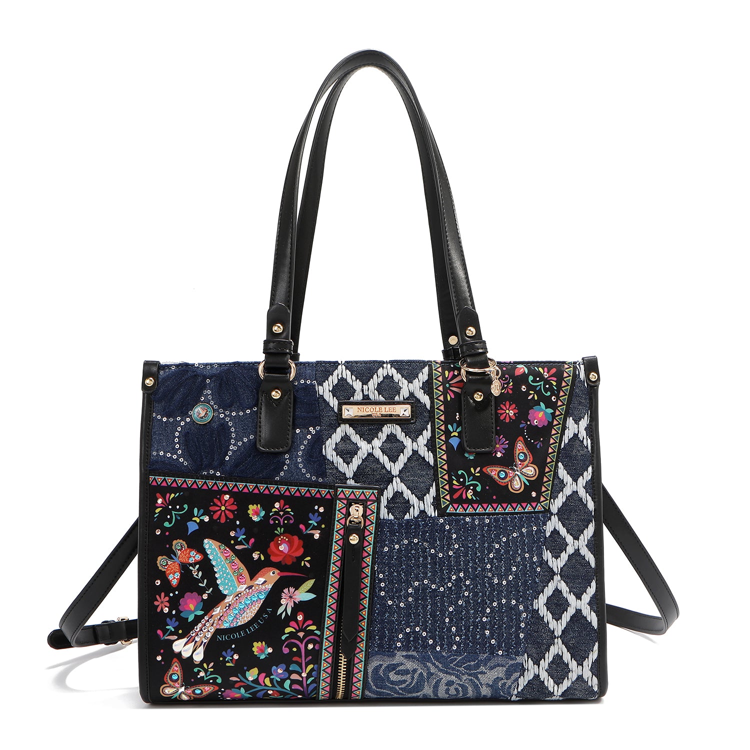 JS17035 BOSQUE DE AMOR - BOLSO TOTE DE VAQUERO