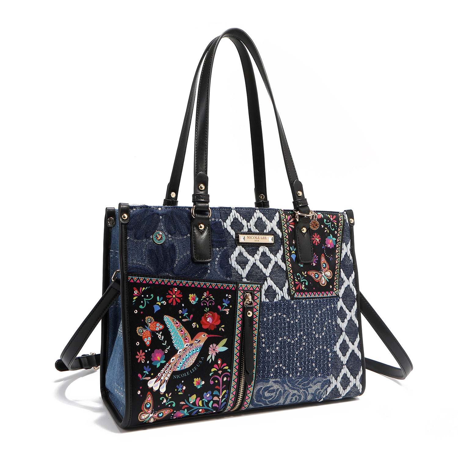 JS17035 BOSQUE DE AMOR - BOLSO TOTE DE VAQUERO