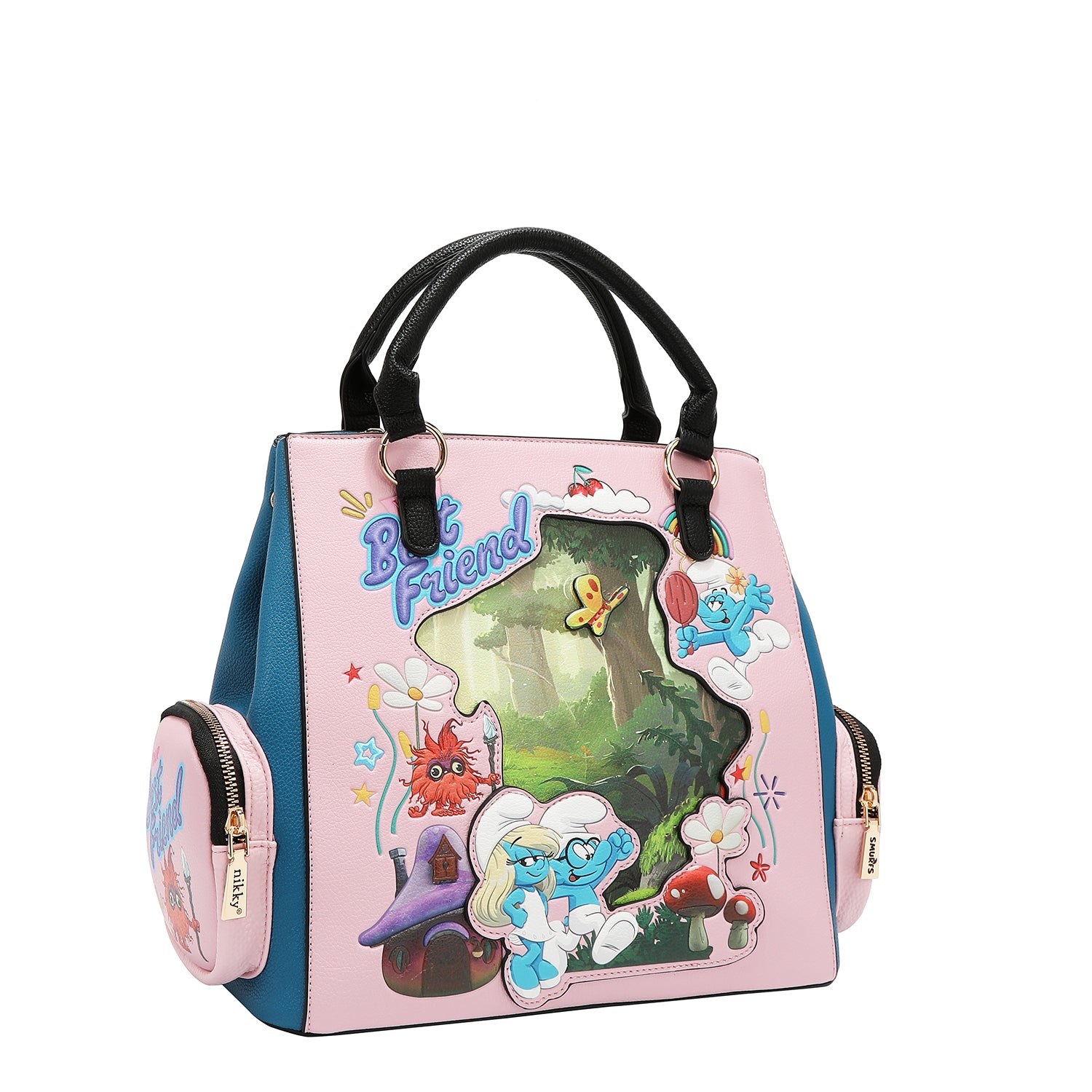 NK13004 SMURF BEST FRIEND - bolso con bolcillos a los costados