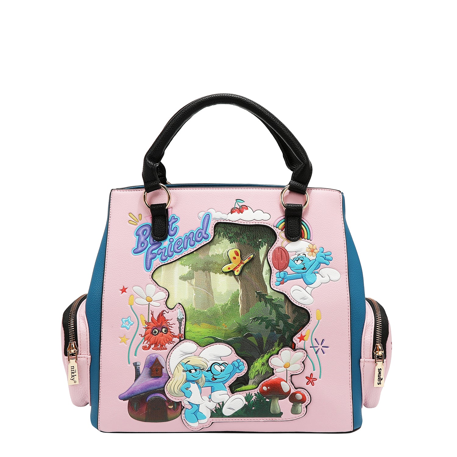 NK13004 SMURF BEST FRIEND - bolso con bolcillos a los costados