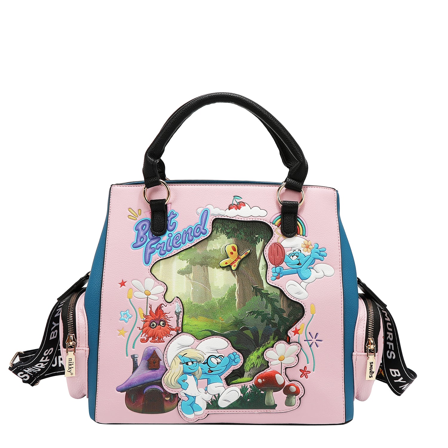 NK13004 SMURF BEST FRIEND - bolso con bolcillos a los costados