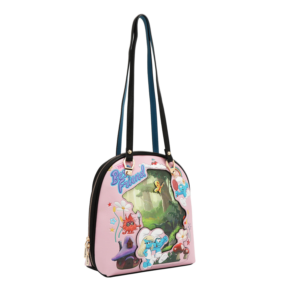 NK13005 SMURF BEST FRIEND - BOLSO CONVERTIBLE EN MOCHILA