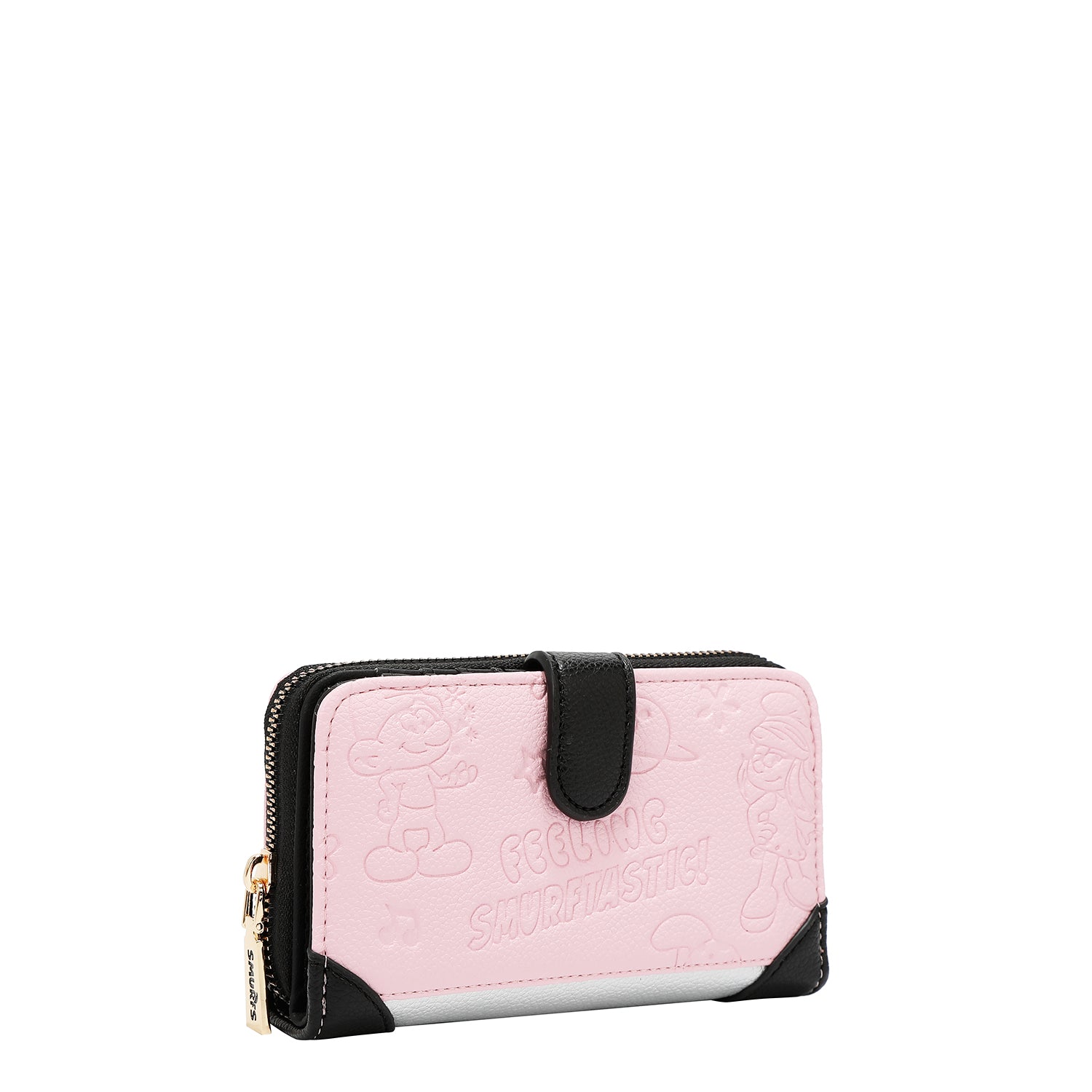 NK22522 SMURF EMBOSSED - CARTERA DE DOBLE CIERRE