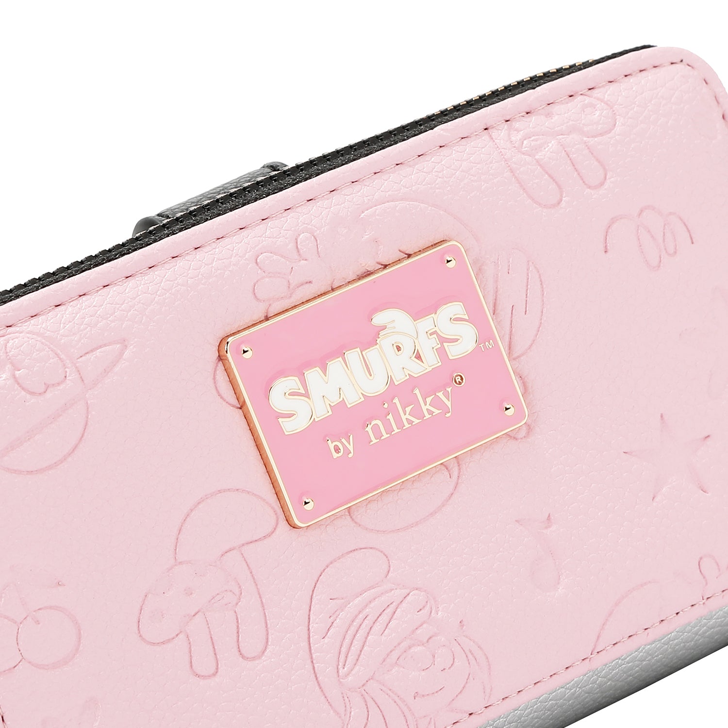 NK22522 SMURF EMBOSSED - CARTERA DE DOBLE CIERRE