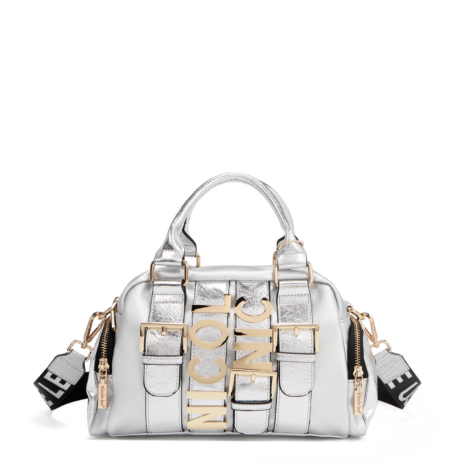 P17201 - BOLSO CON HERRAJE DORADO
