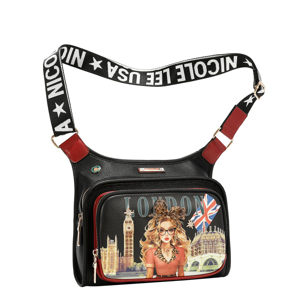 PRT17760 LONDON EYE BLACK - BOLSO BANDOLERA