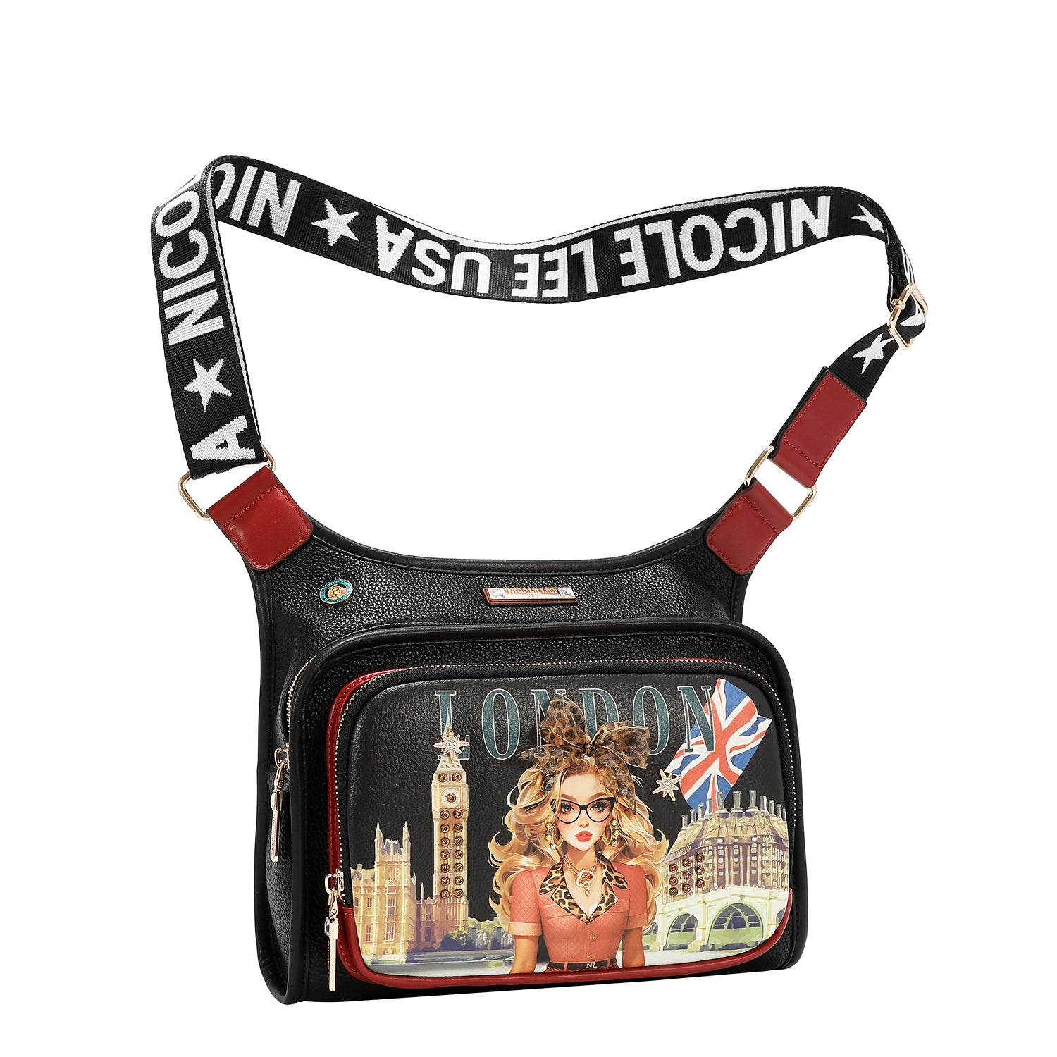 PRT17760 LONDON EYE BLACK - BOLSO BANDOLERA