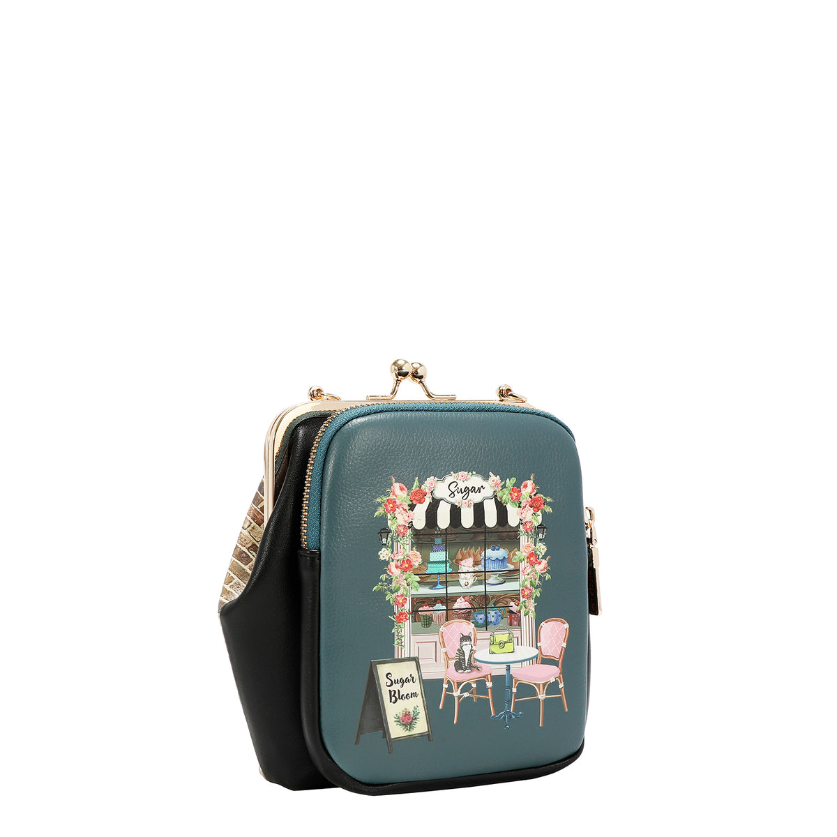 PRT17765 SUGAR DAY - Fashion Kiss Lock Crossbody