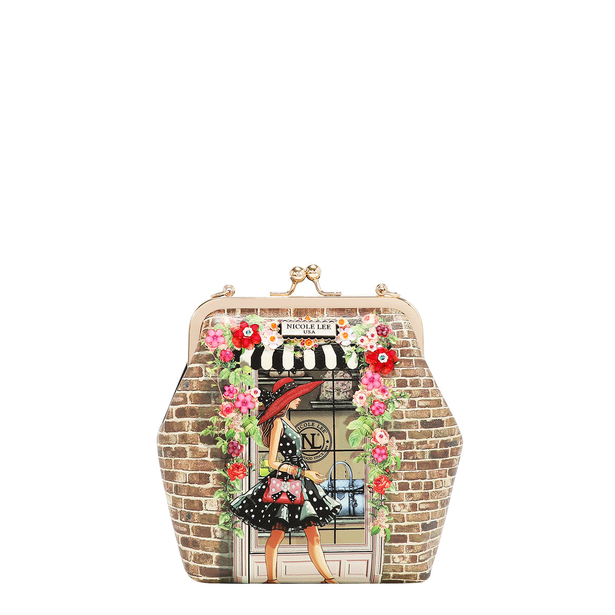 PRT17765 SUGAR DAY - Fashion Kiss Lock Crossbody