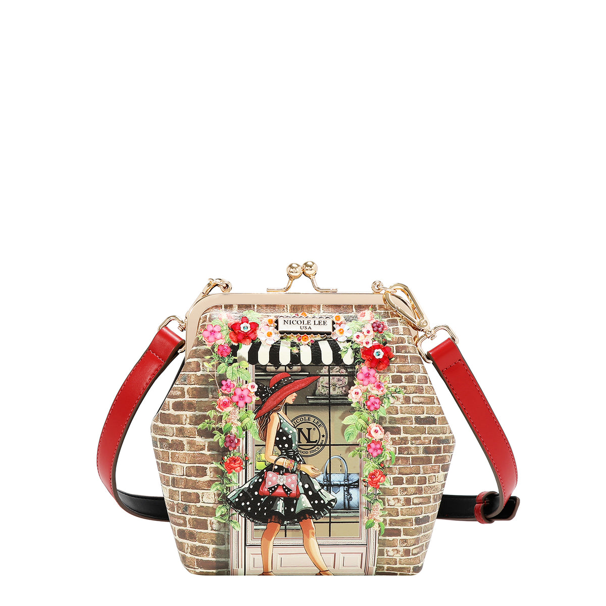 PRT17765 SUGAR DAY - Fashion Kiss Lock Crossbody