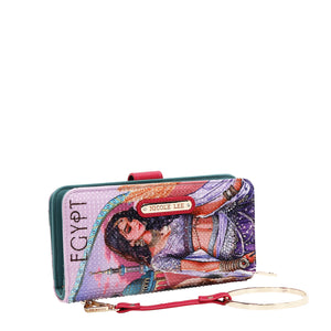 PRT6700 QUEEN CLEOPATRA BILLETERA PLEGABLE correa de muñeca.