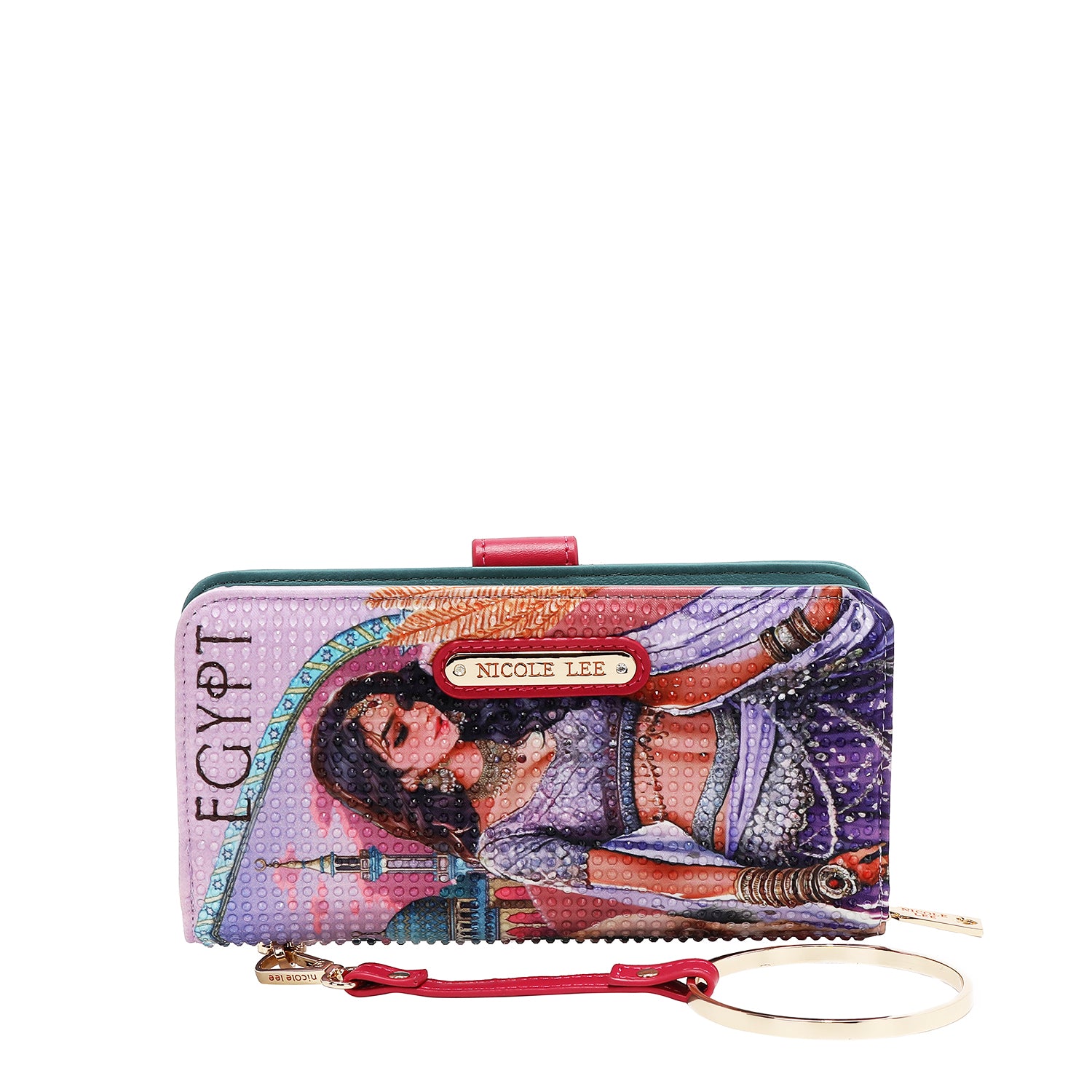 PRT6700 QUEEN CLEOPATRA BILLETERA PLEGABLE correa de muñeca.