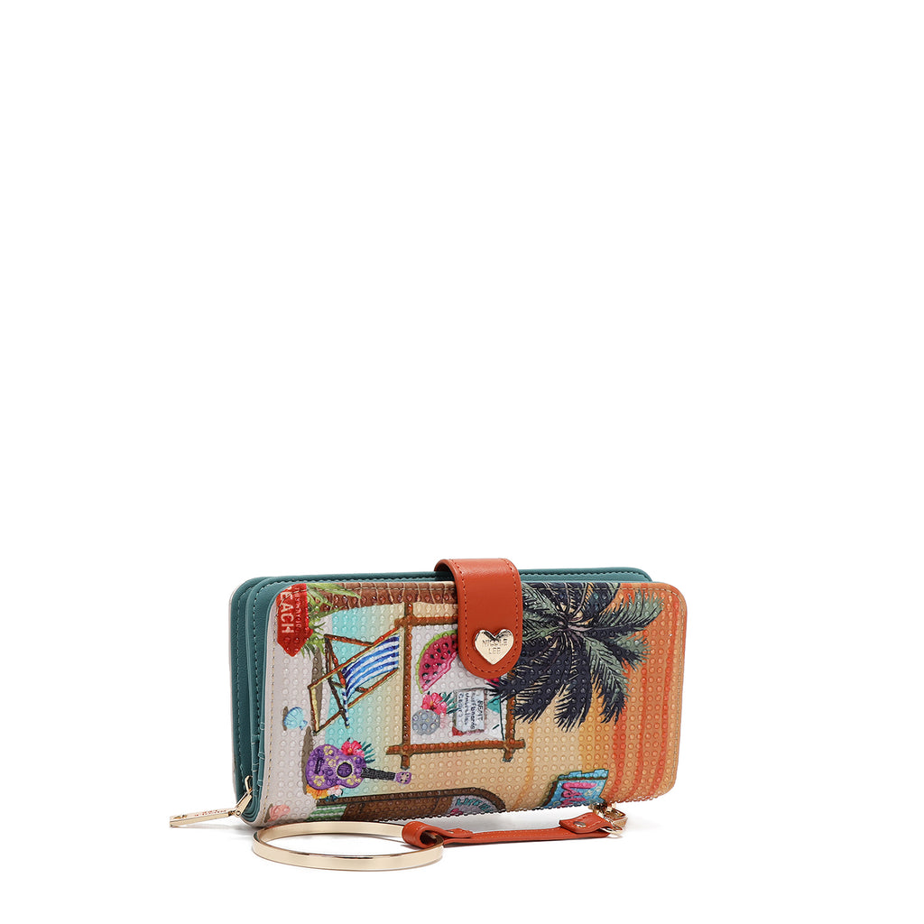 PRT6700  Sun & Sand BILLETERA PLEGABLE correa de muñeca.