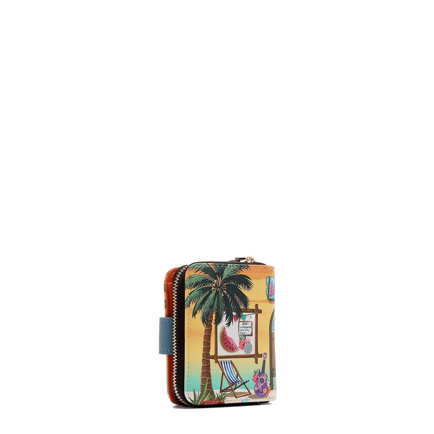 PRT6903  Sun & Sand CARTERA PLEGABLE CON FORMA DE CORAZÓN con tecnología de bloqueo RFID, garantizan la seguridad de tus objetos de valor
