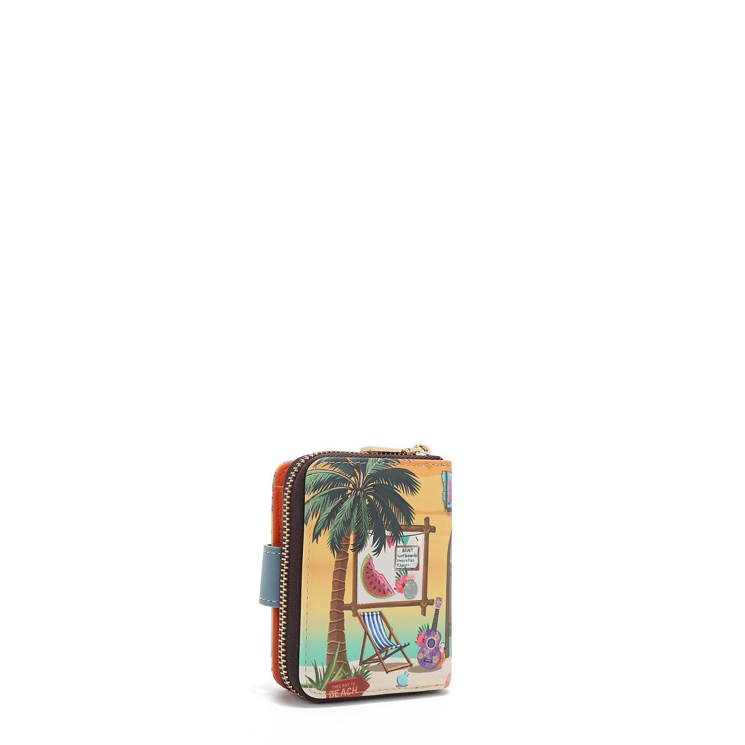 PRT6903  Sun & Sand CARTERA PLEGABLE CON FORMA DE CORAZÓN con tecnología de bloqueo RFID, garantizan la seguridad de tus objetos de valor