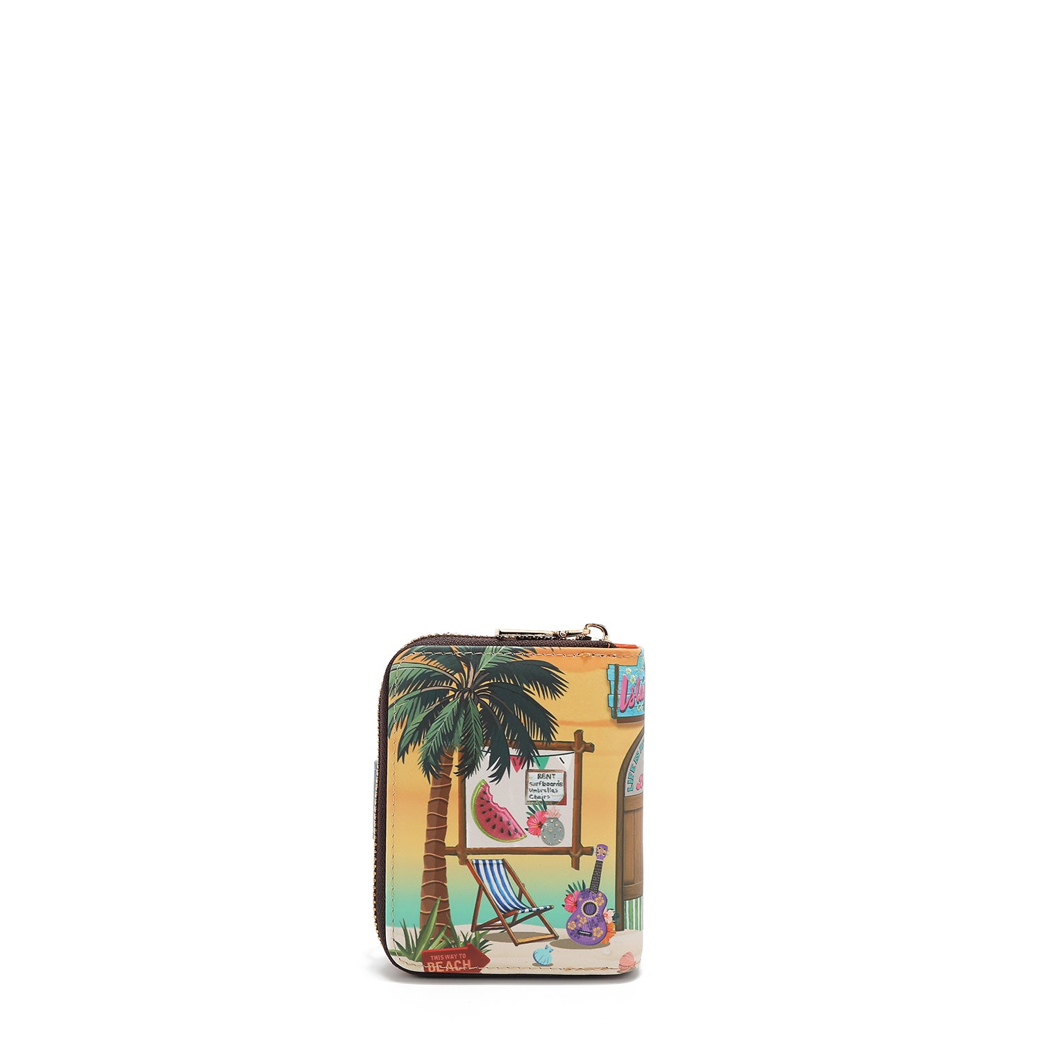 PRT6903  Sun & Sand CARTERA PLEGABLE CON FORMA DE CORAZÓN con tecnología de bloqueo RFID, garantizan la seguridad de tus objetos de valor