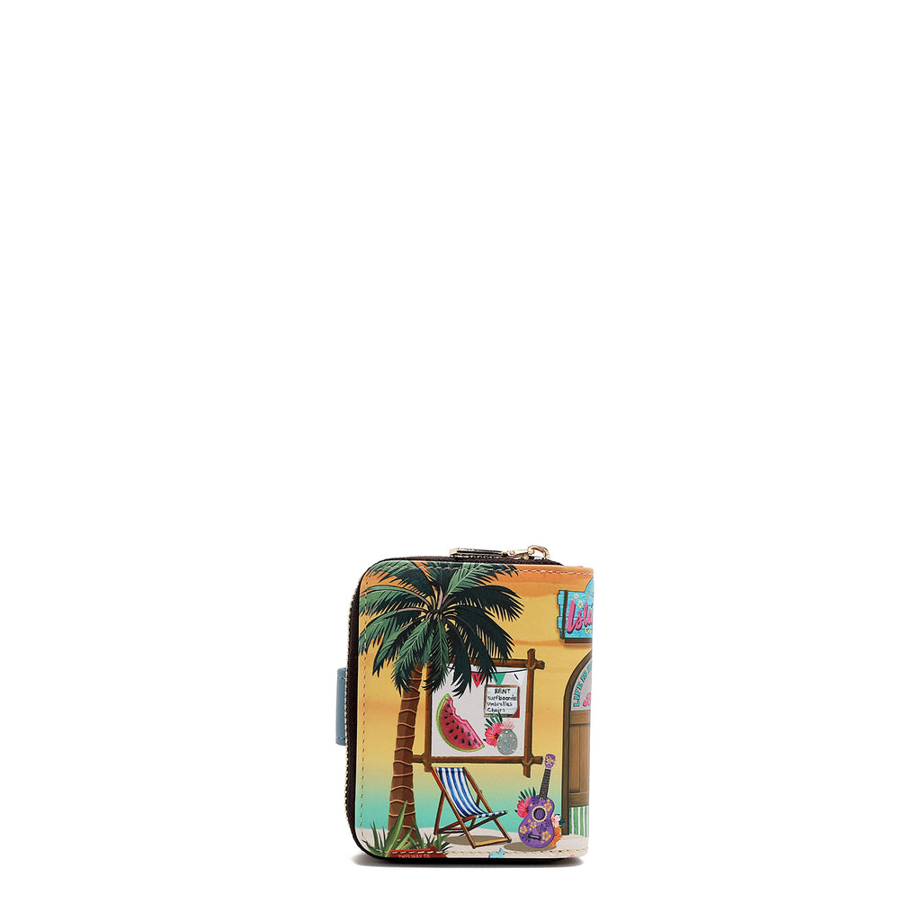 PRT6903  Sun & Sand CARTERA PLEGABLE CON FORMA DE CORAZÓN con tecnología de bloqueo RFID, garantizan la seguridad de tus objetos de valor