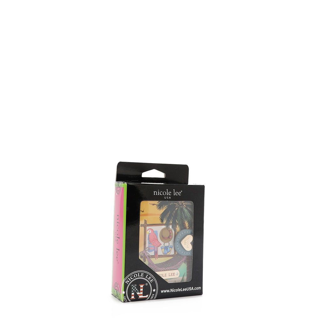 PRT6903  Sun & Sand CARTERA PLEGABLE CON FORMA DE CORAZÓN con tecnología de bloqueo RFID, garantizan la seguridad de tus objetos de valor