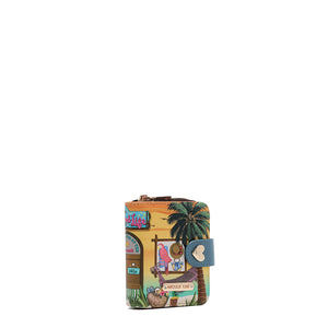 PRT6903  Sun & Sand CARTERA PLEGABLE CON FORMA DE CORAZÓN con tecnología de bloqueo RFID, garantizan la seguridad de tus objetos de valor