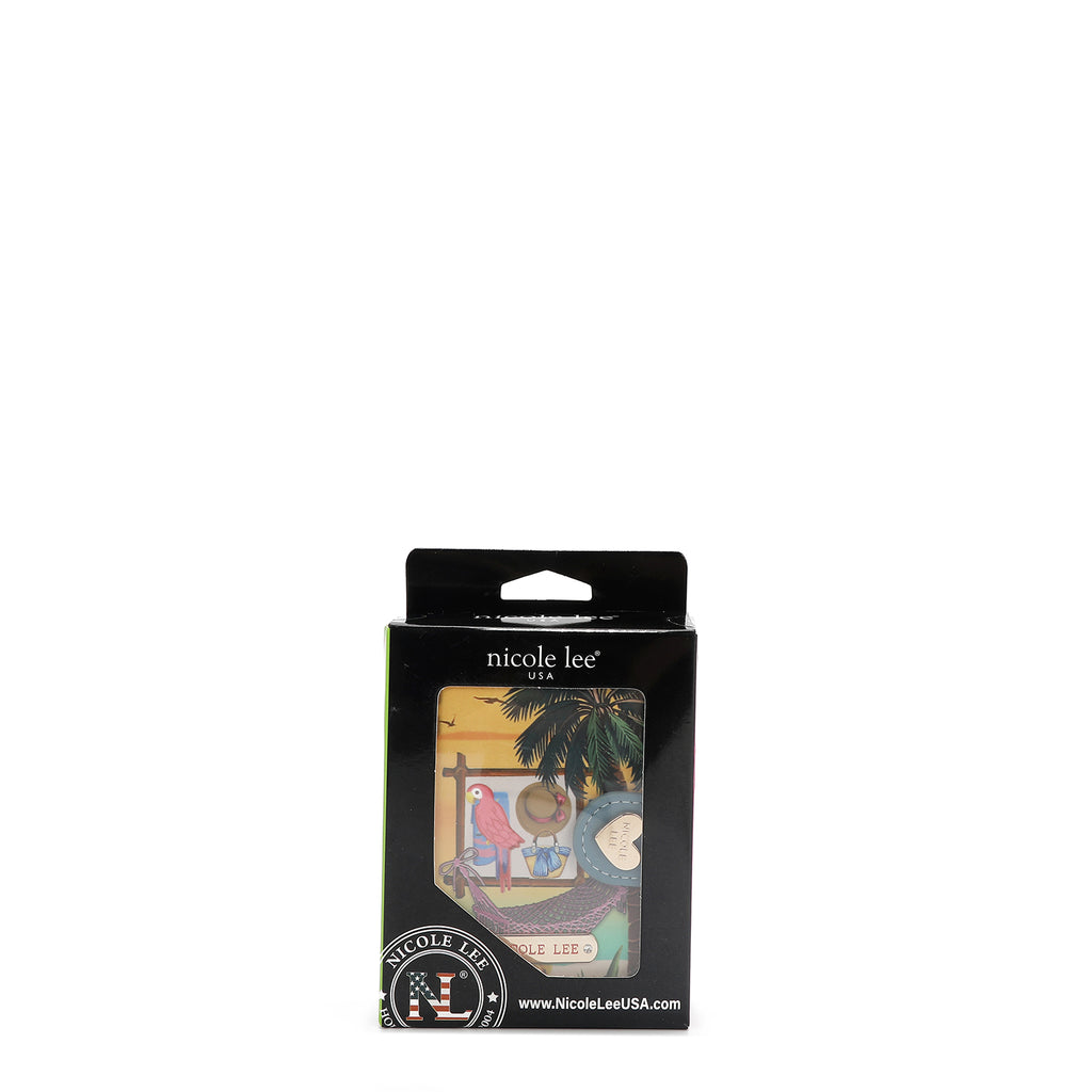 PRT6903  Sun & Sand CARTERA PLEGABLE CON FORMA DE CORAZÓN con tecnología de bloqueo RFID, garantizan la seguridad de tus objetos de valor