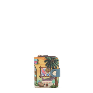 PRT6903  Sun & Sand CARTERA PLEGABLE CON FORMA DE CORAZÓN con tecnología de bloqueo RFID, garantizan la seguridad de tus objetos de valor