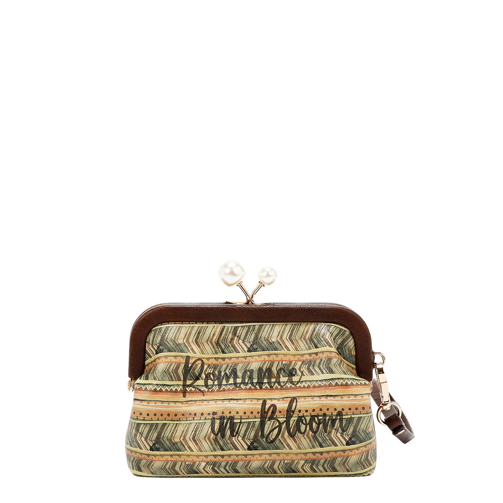 PRT7400 REFLECTION OF LOVE - MONEDERO CON BROCHE DE PERLA