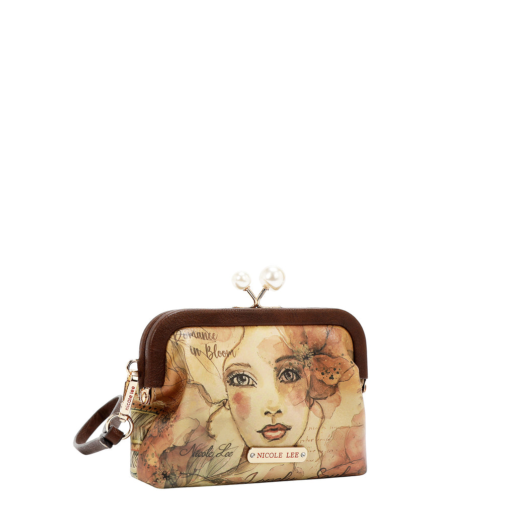 PRT7400 REFLECTION OF LOVE - MONEDERO CON BROCHE DE PERLA