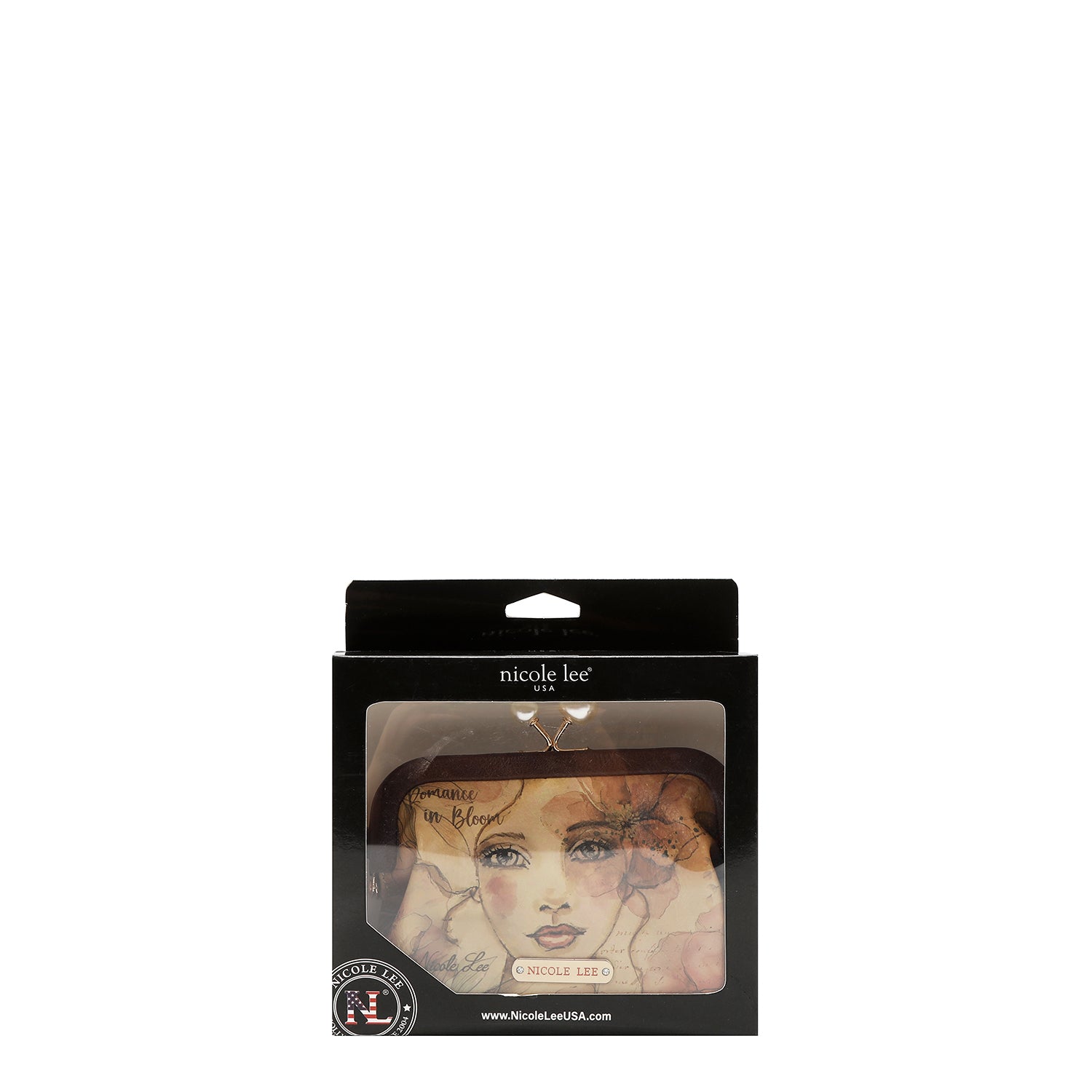 PRT7400 REFLECTION OF LOVE - MONEDERO CON BROCHE DE PERLA