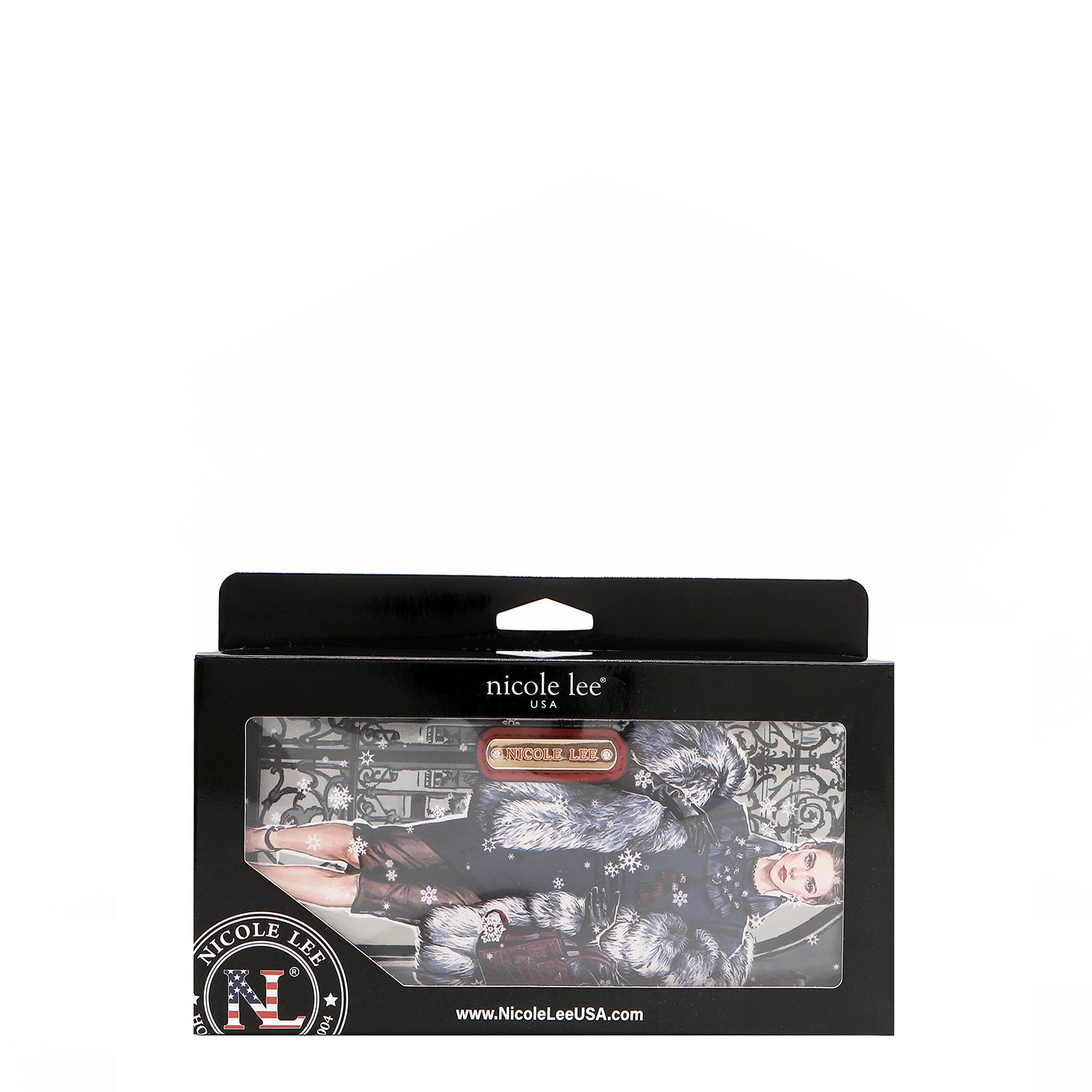 PRT7455 MODA SNOWFLAKE  - Cartera plegable Amanda de 2 piezas