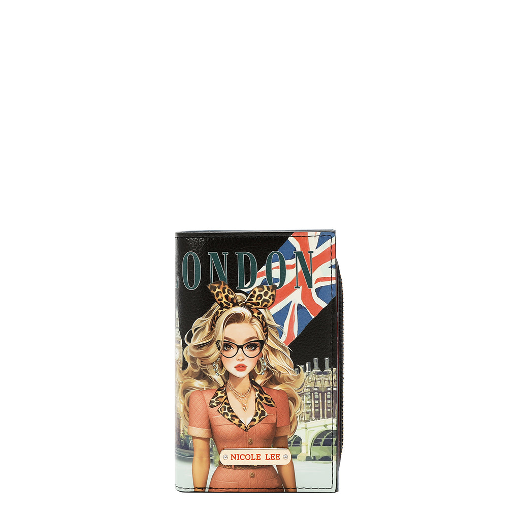 PRT7702 LONDON EYE BLACK - BILLETERA DE ZIPPER