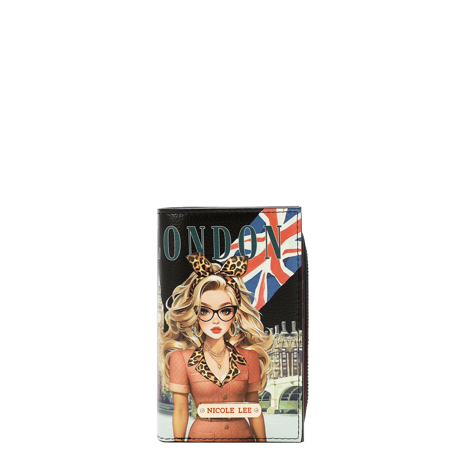 PRT7702 LONDON EYE BLACK - BILLETERA DE ZIPPER