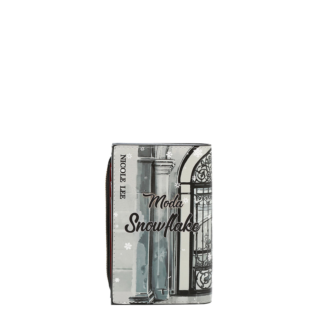PRT7702 MODA SNOWFLAKE  - CARTERA PLEGABLE CON CIERRE CENTRAL