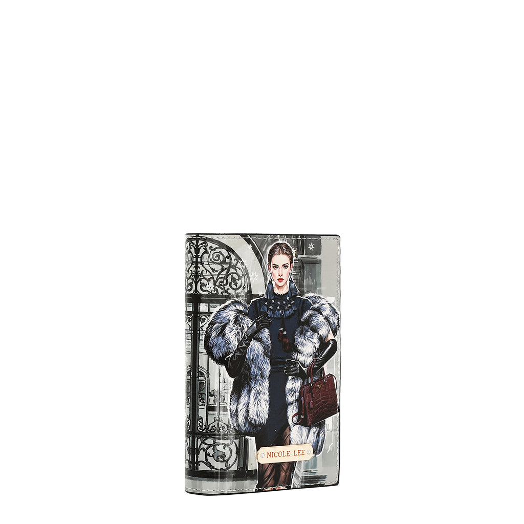 PRT7702 MODA SNOWFLAKE  - CARTERA PLEGABLE CON CIERRE CENTRAL