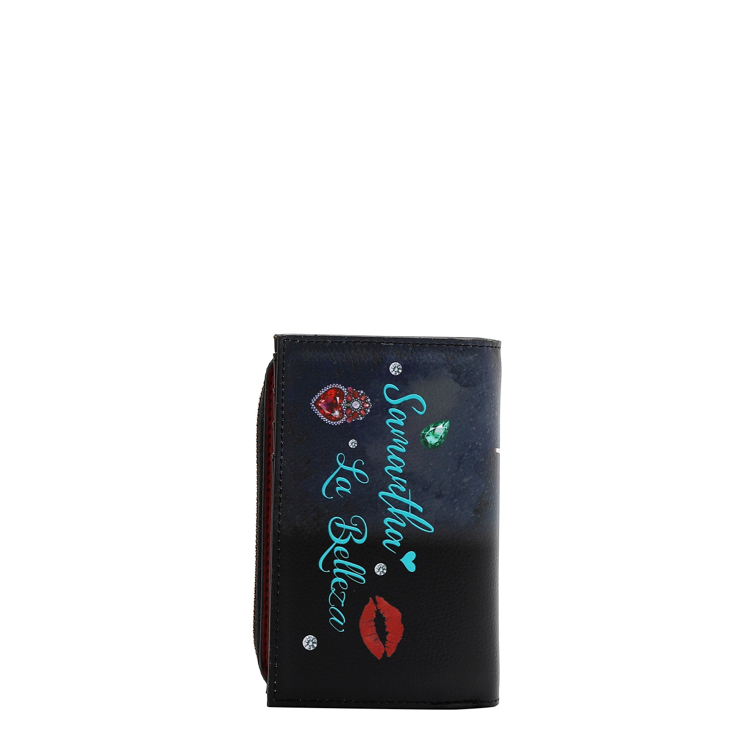 PRT7702 Samantha la Belleza- CARTERA PLEGABLE CON CREMALLERA CENTRAL