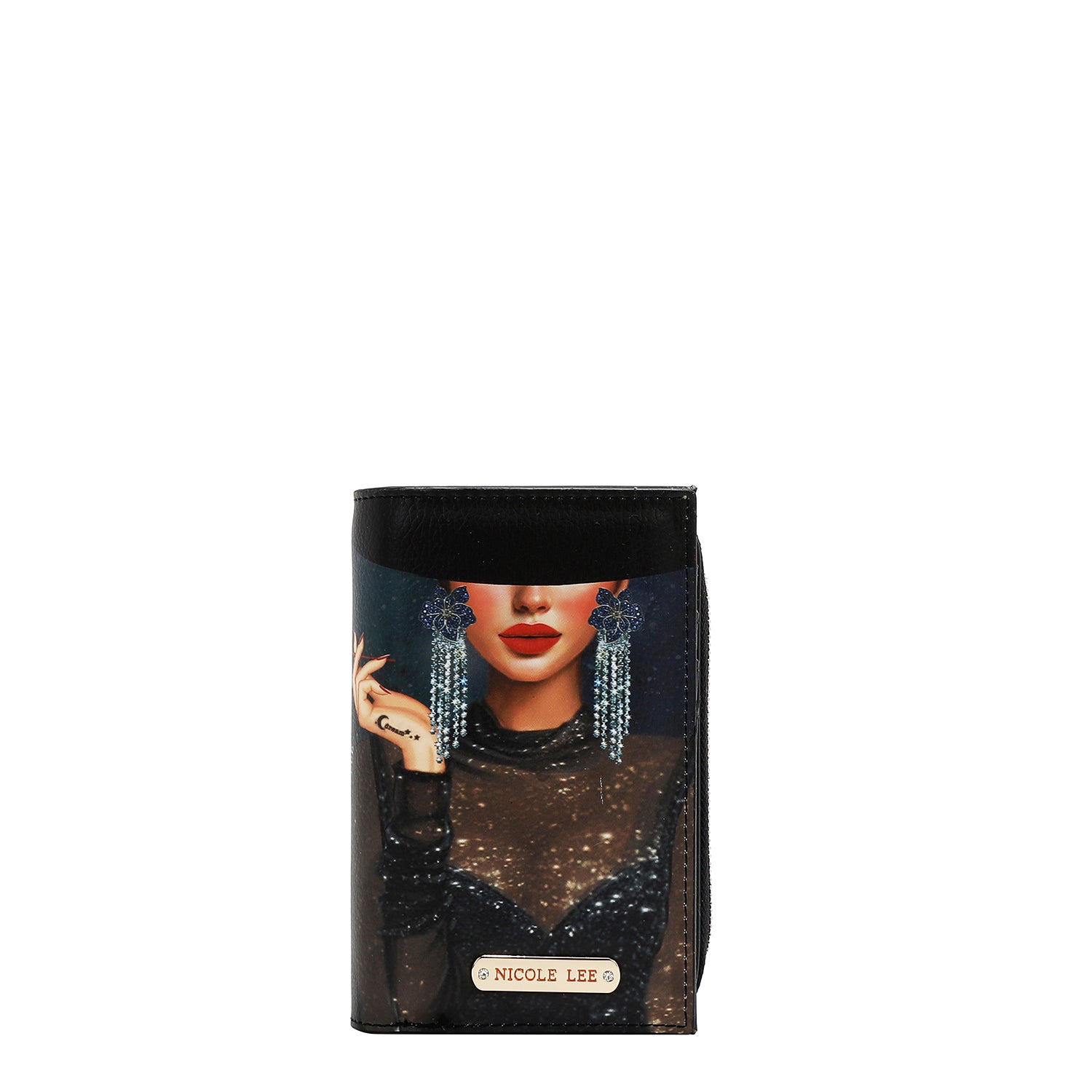 PRT7702 Samantha la Belleza- CARTERA PLEGABLE CON CREMALLERA CENTRAL