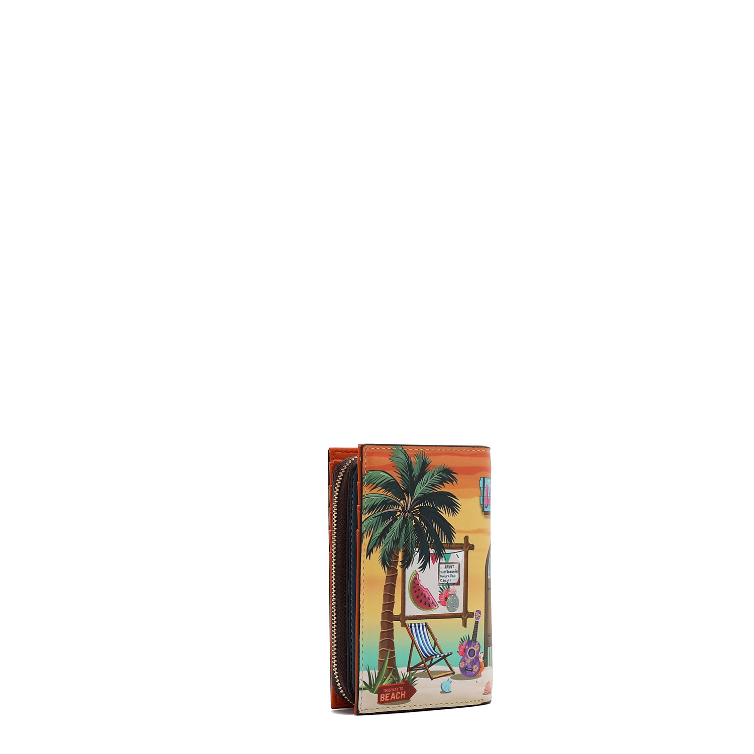 PRT7702  Sun & Sand CARTERA PLEGABLE CON CREMALLERA CENTRAL TECNOLOGÍA DE BLOQUEO DE IDENTIDAD POR RADIOFRECUENCIA (RFID)