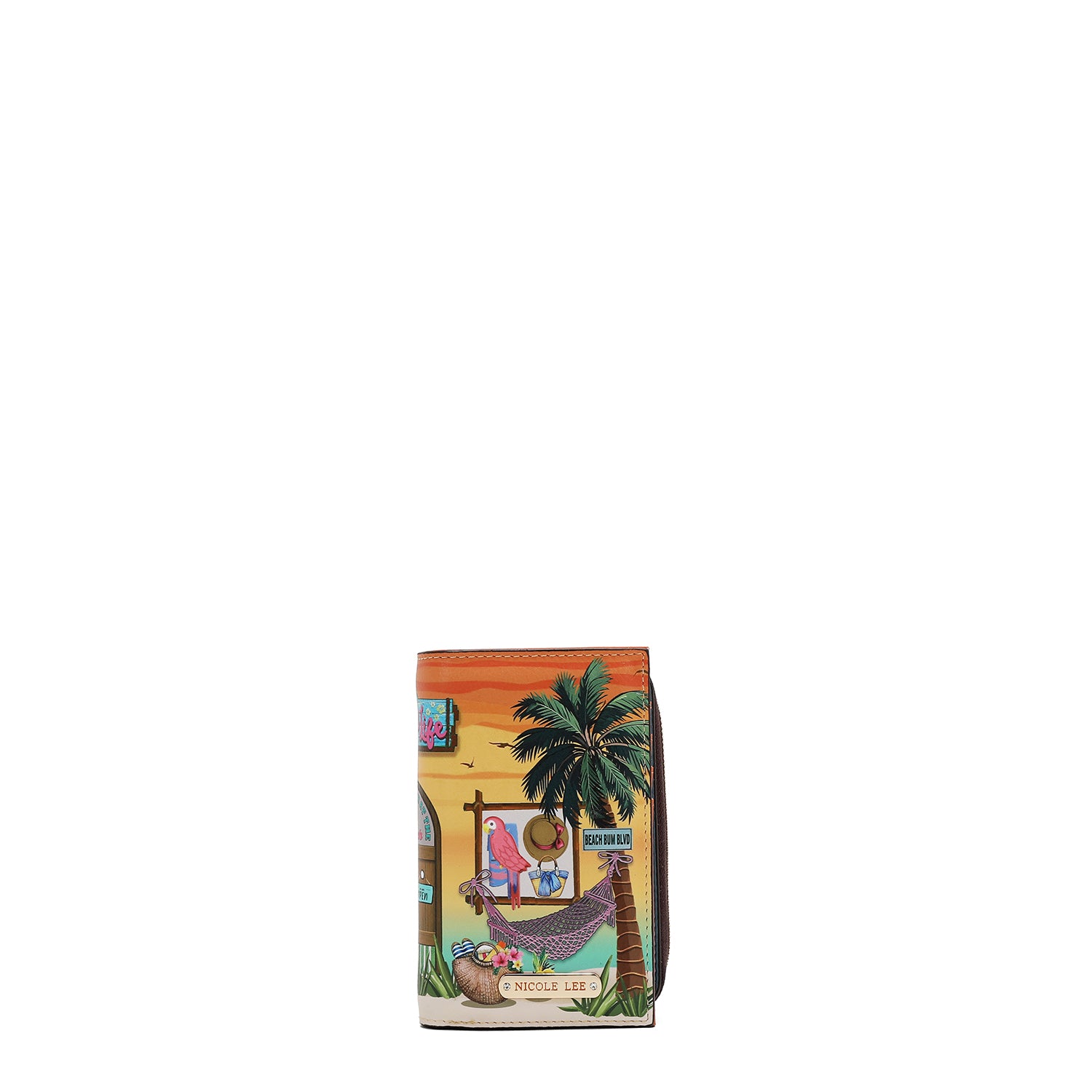 PRT7702  Sun & Sand CARTERA PLEGABLE CON CREMALLERA CENTRAL TECNOLOGÍA DE BLOQUEO DE IDENTIDAD POR RADIOFRECUENCIA (RFID)